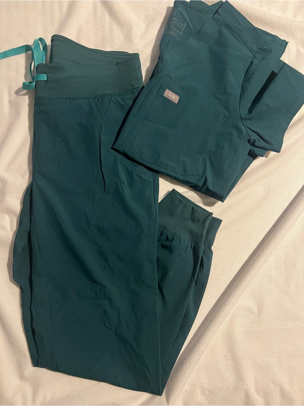 Figs Teal Track Pants & Joggers